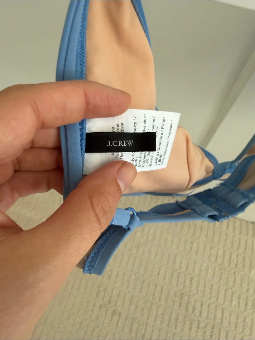 J Crew Triangle Bikini Top